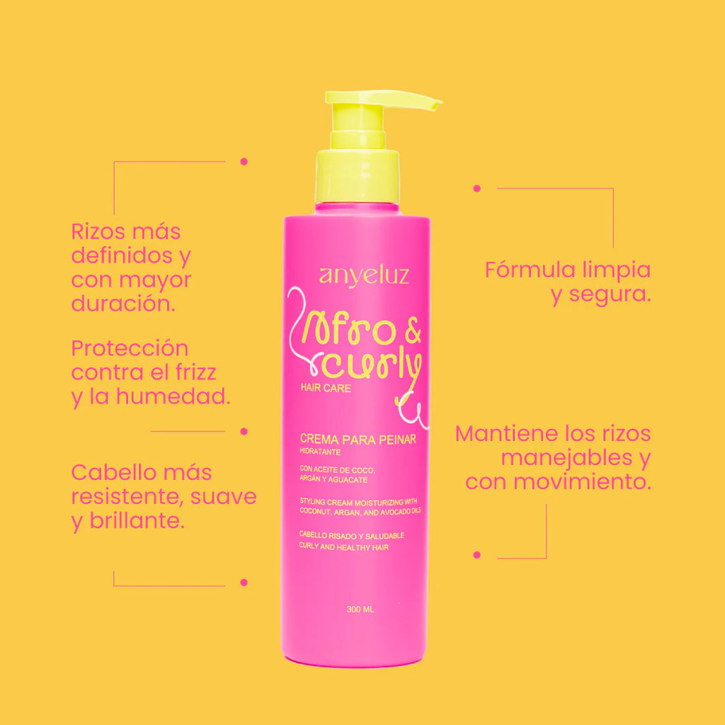CREMA PARA PEINAR HIDRATANTE AFRO Y CURLY
