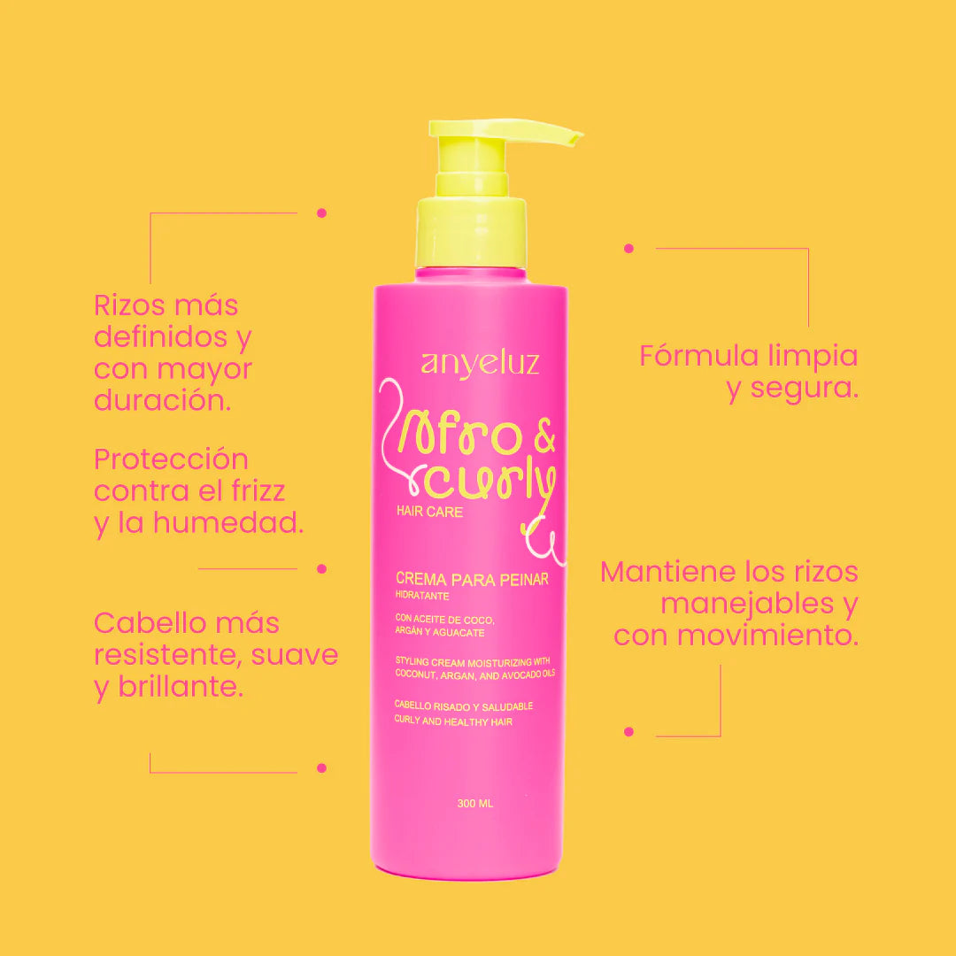 CREMA PARA PEINAR HIDRATANTE AFRO Y CURLY