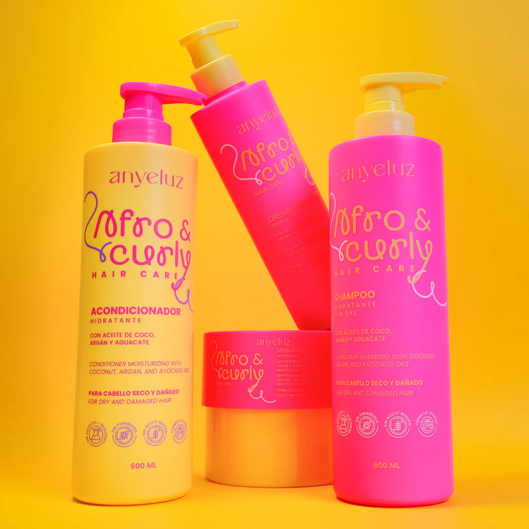 SHAMPOO HIDRATANTE AFRO Y CURLY ANYELUZ