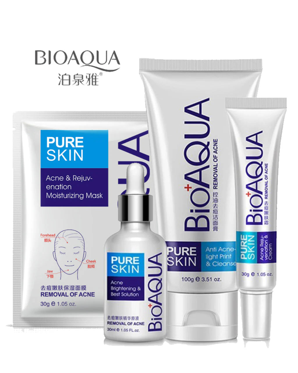 KIT ANTI ACNE X4 PRODUCTOS BIOQUA