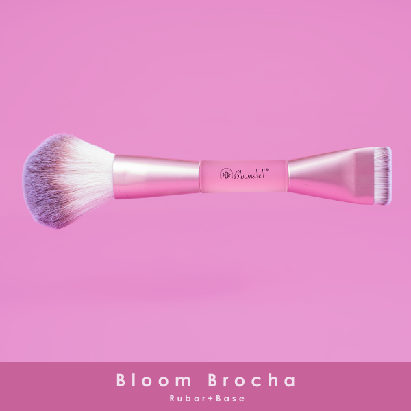 Bloom Brocha Doble Rubor+Base Bloomshell