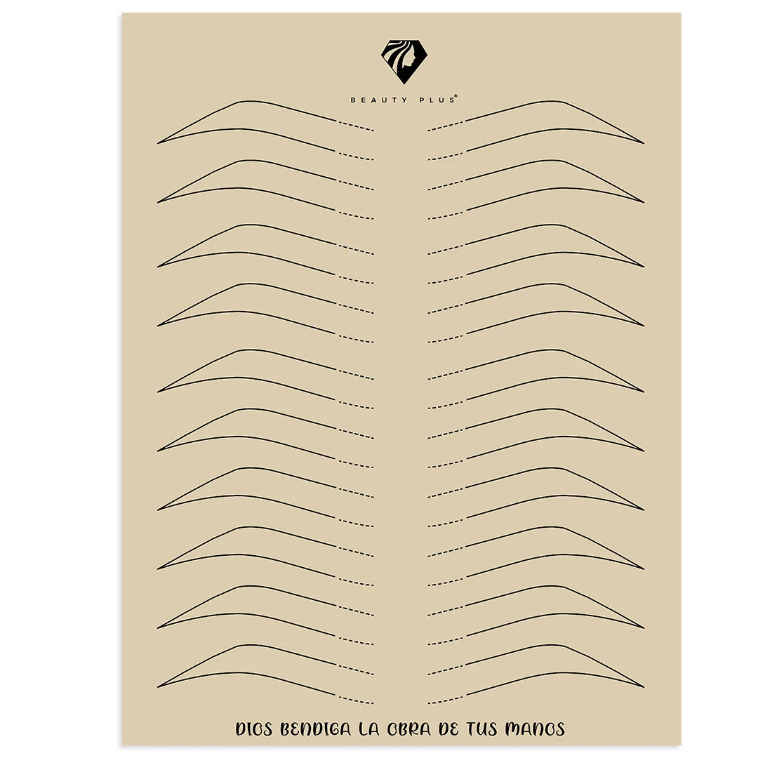 Piel sintetica para practica Cejas