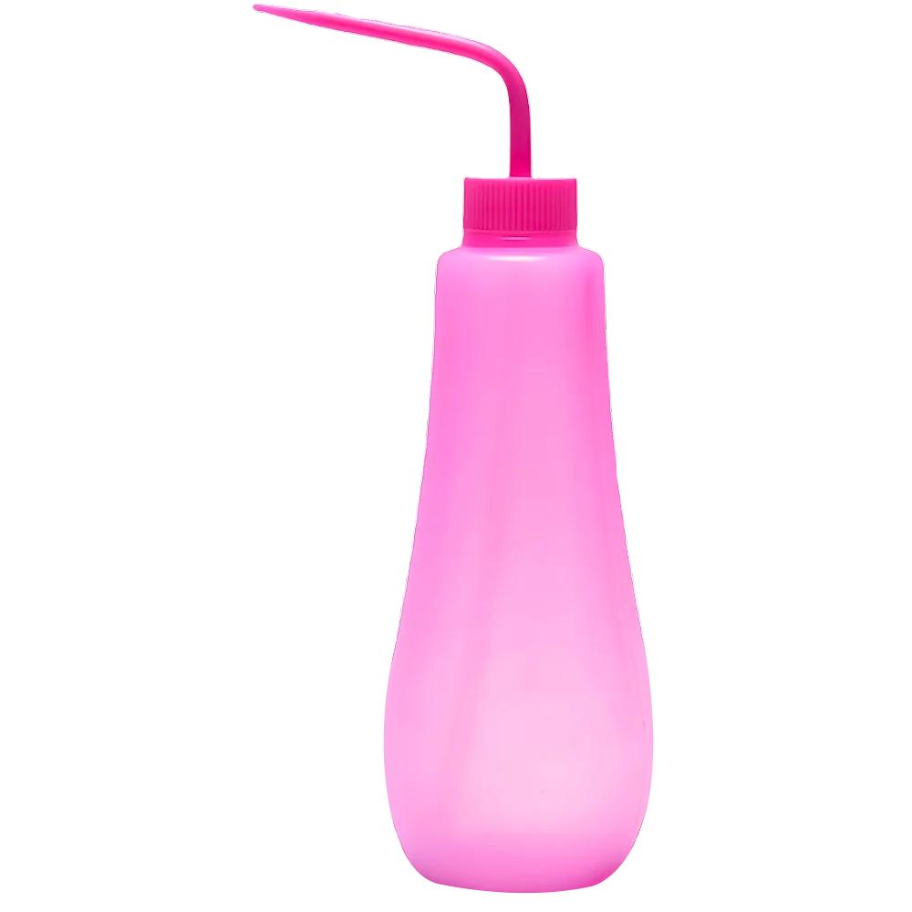 DISPENSADOR ROSADO FIGURA DE ALCOHOL 250ML