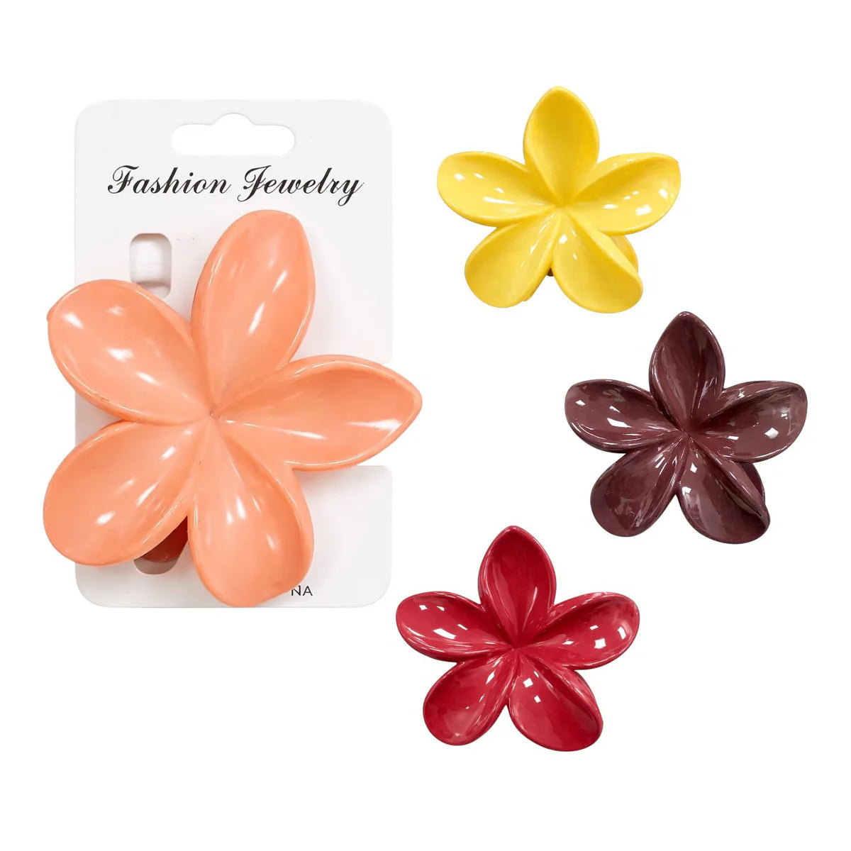 HAIR CLIPS FLOR GRANDE MATTE HAWAIANA REF 21