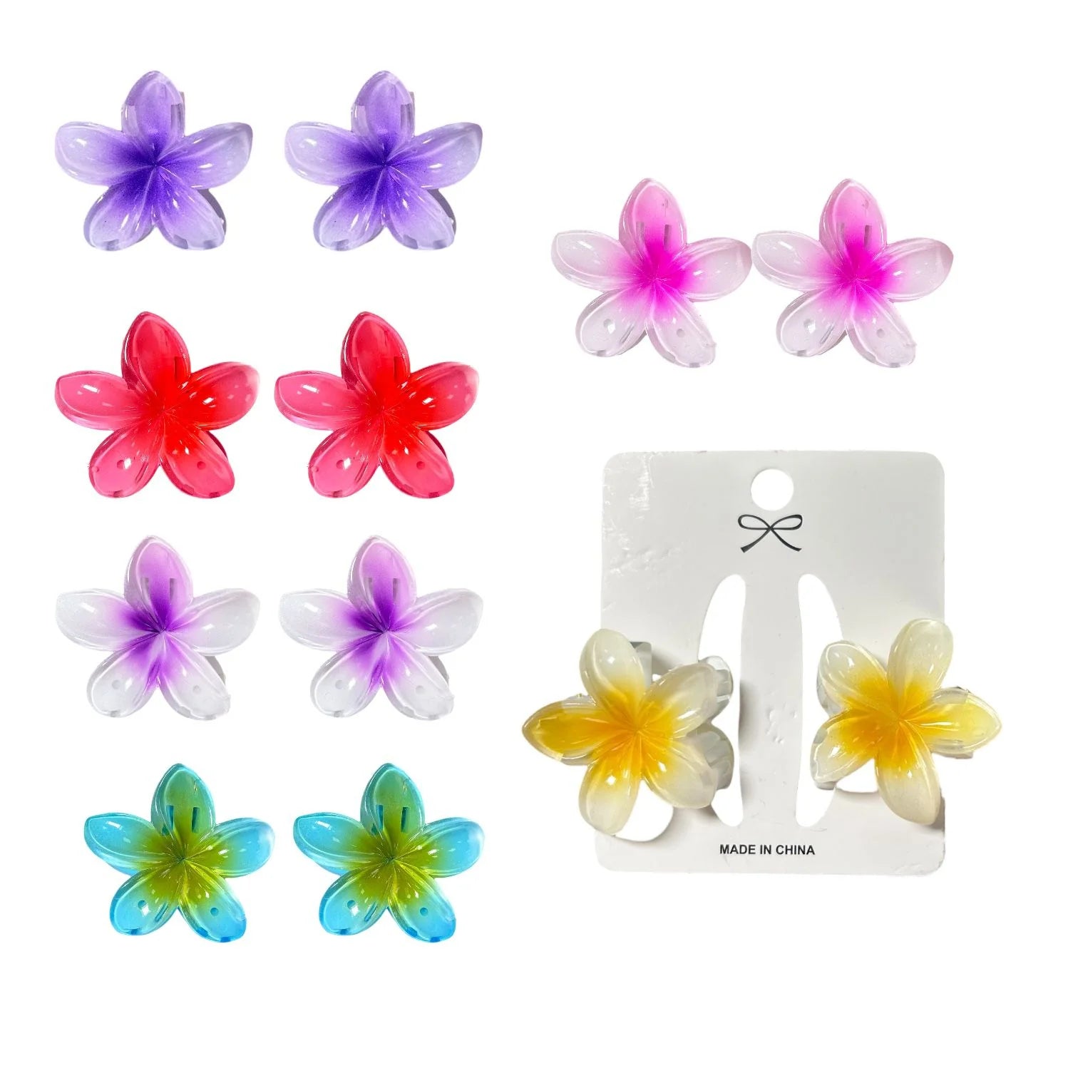 HAIR CLIPS X2 FLORES PEQUEÑAS REF 26