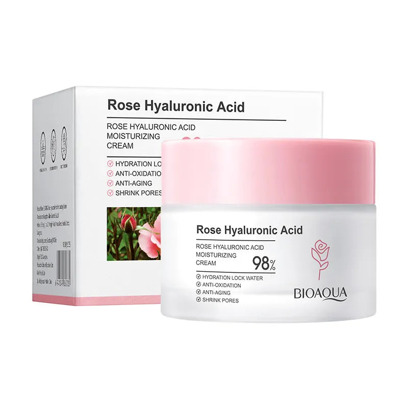 Crema rosas + ácido hialurónico Bioaqua