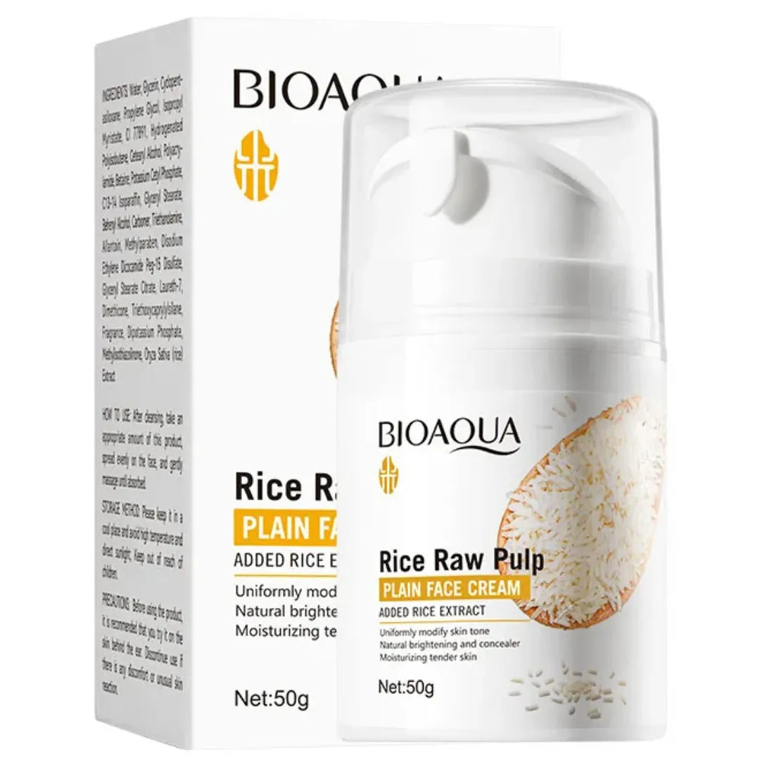 Crema Facial Aclarante con Extracto de Arroz Bioaqua