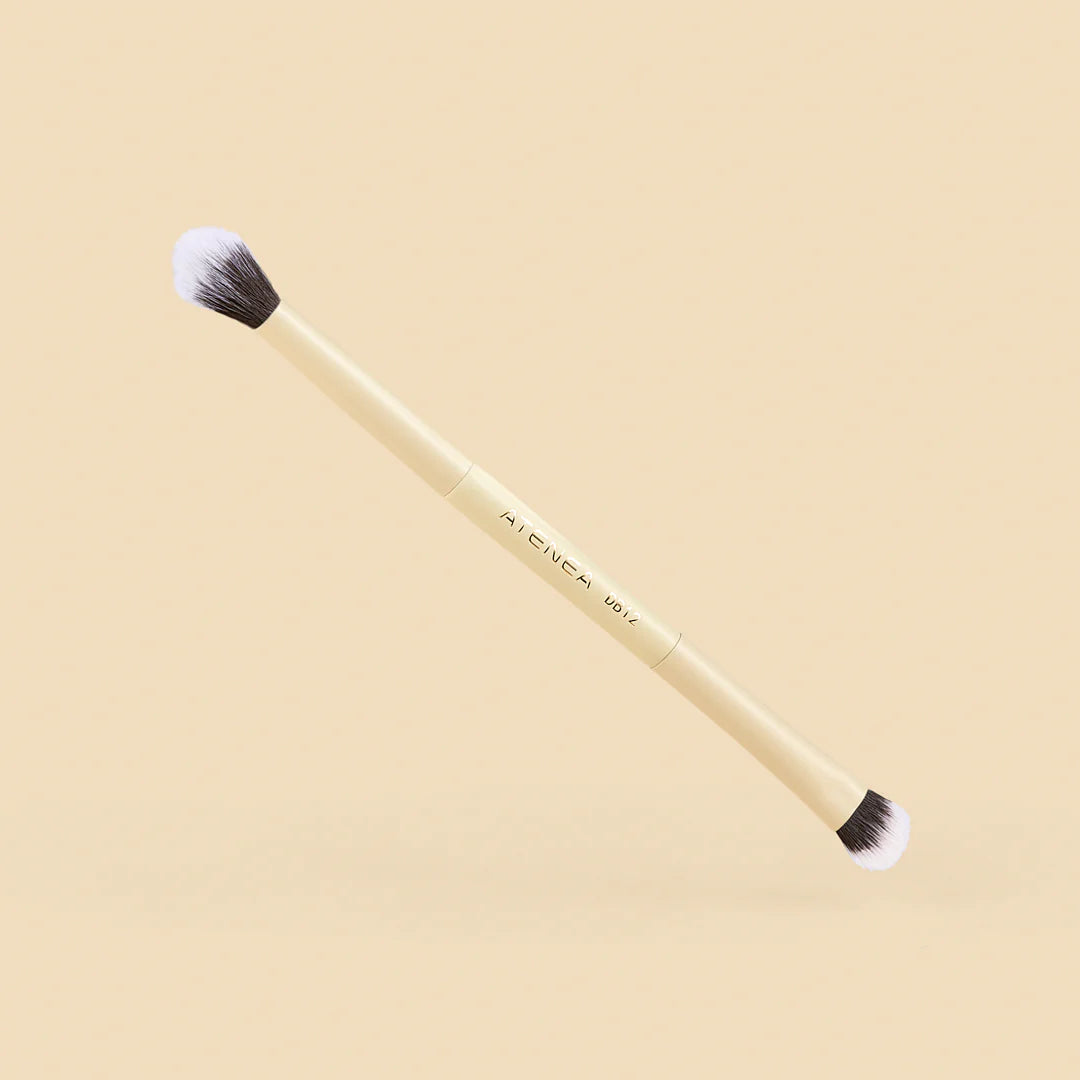 BROCHA DUO PLANA CREMA Y DIFUMINADORA