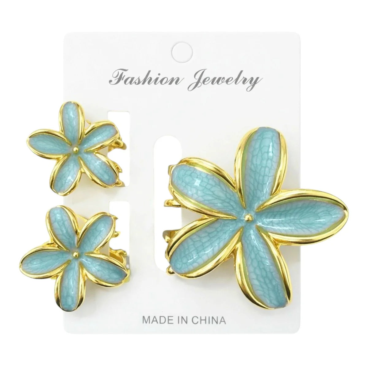 HAIR CLIPS FLOR METALICA 2 MINI REF 18