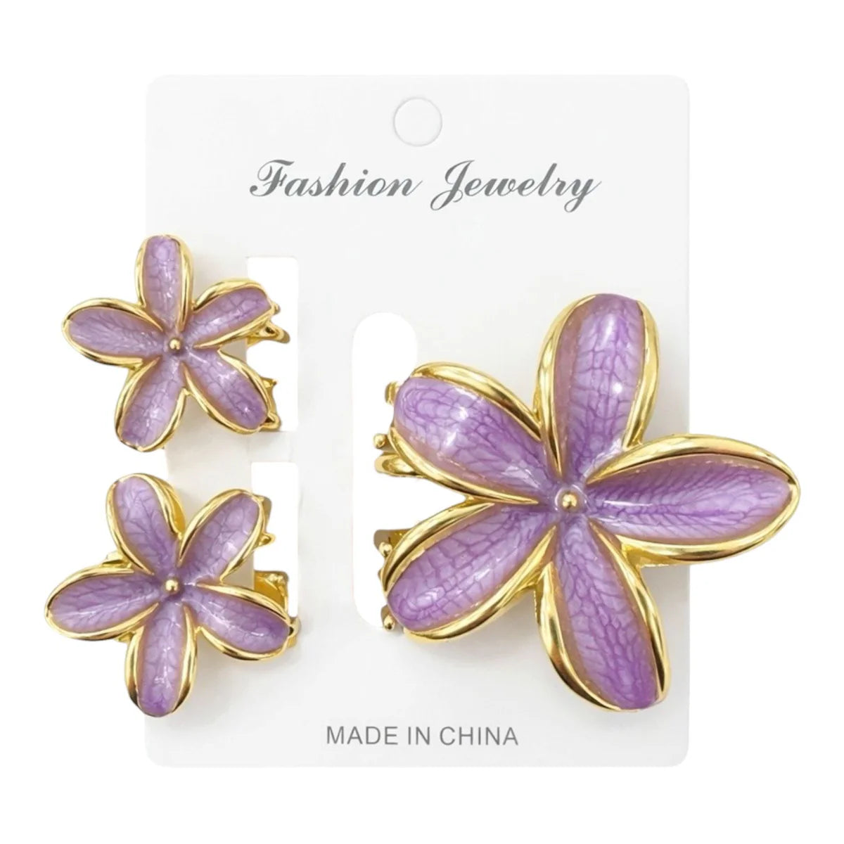 HAIR CLIPS FLOR METALICA 2 MINI REF 18