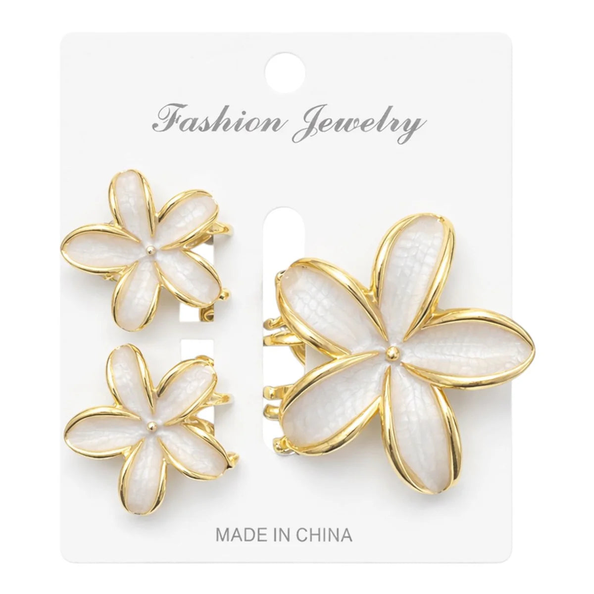 HAIR CLIPS FLOR METALICA 2 MINI REF 18