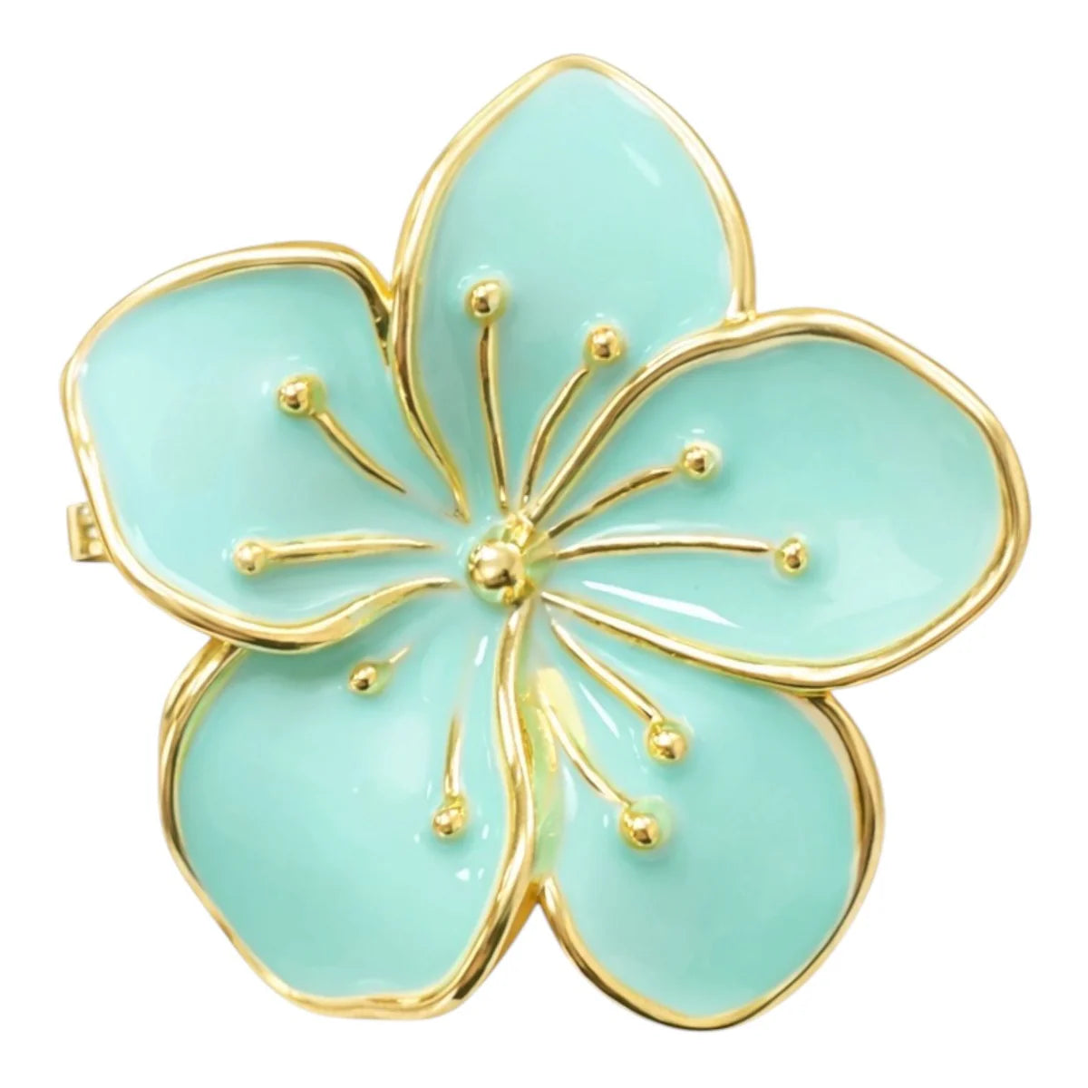 HAIR CLIPS FLOR MEDIANA METALICA REF 10