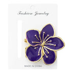 HAIR CLIPS FLOR MEDIANA METALICA REF 10