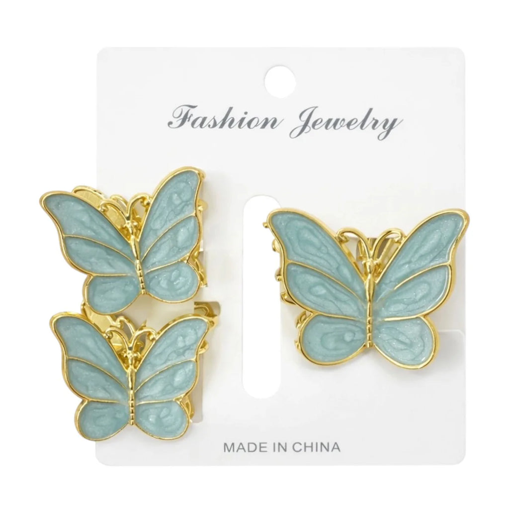 HAIR CLIPS MARIPOSA MEDIANA + 2 MINIS REF 27