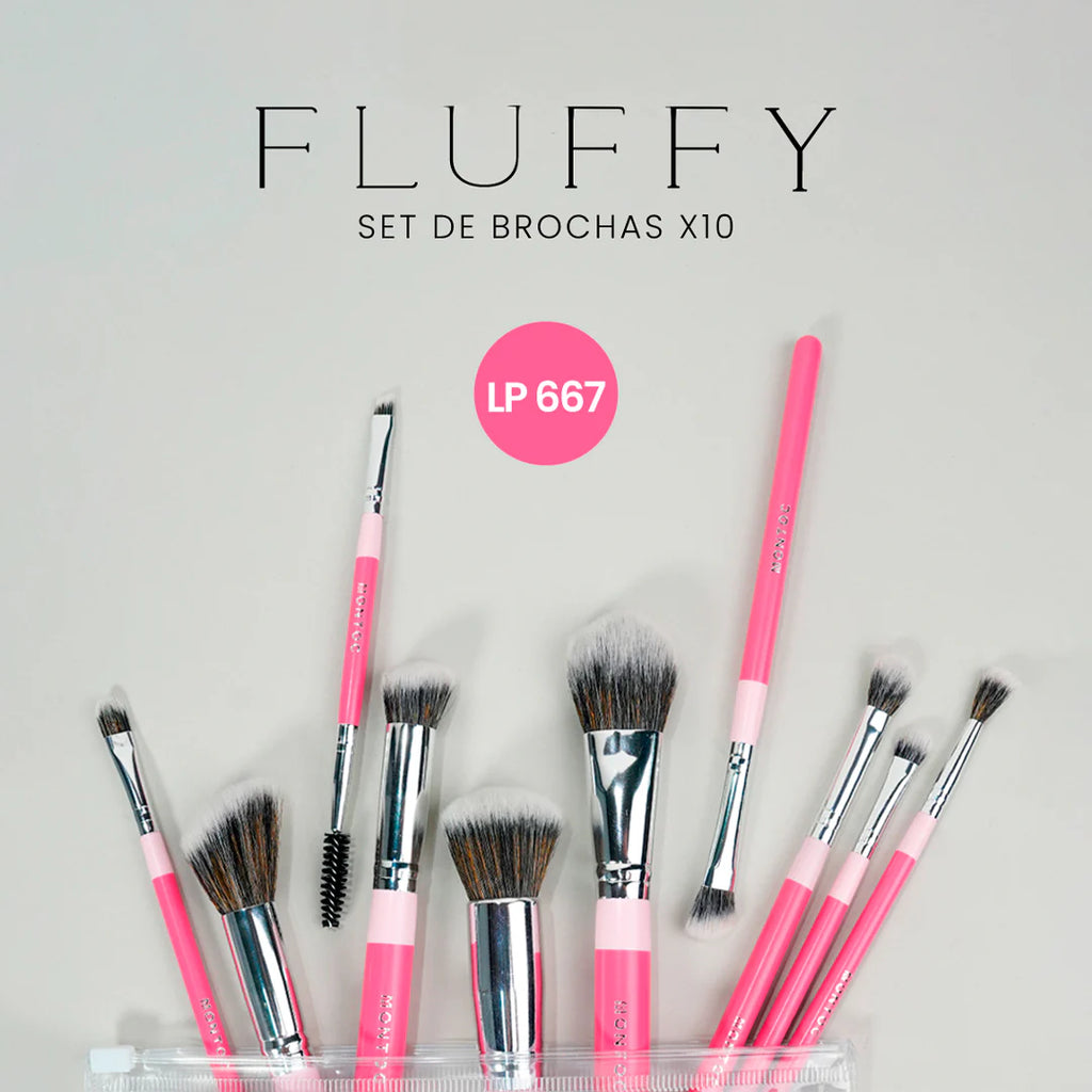 SET DE BROCHAS FLUFY MONTOC