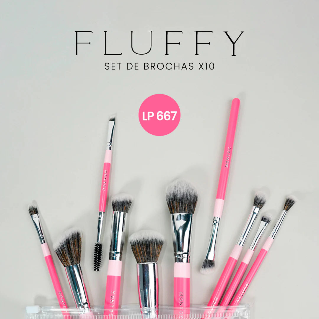 SET DE BROCHAS FLUFY MONTOC