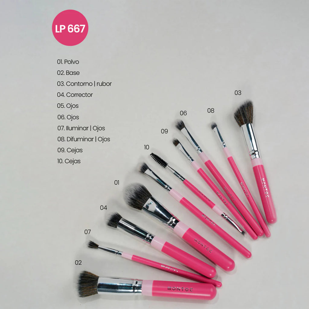 SET DE BROCHAS FLUFY MONTOC