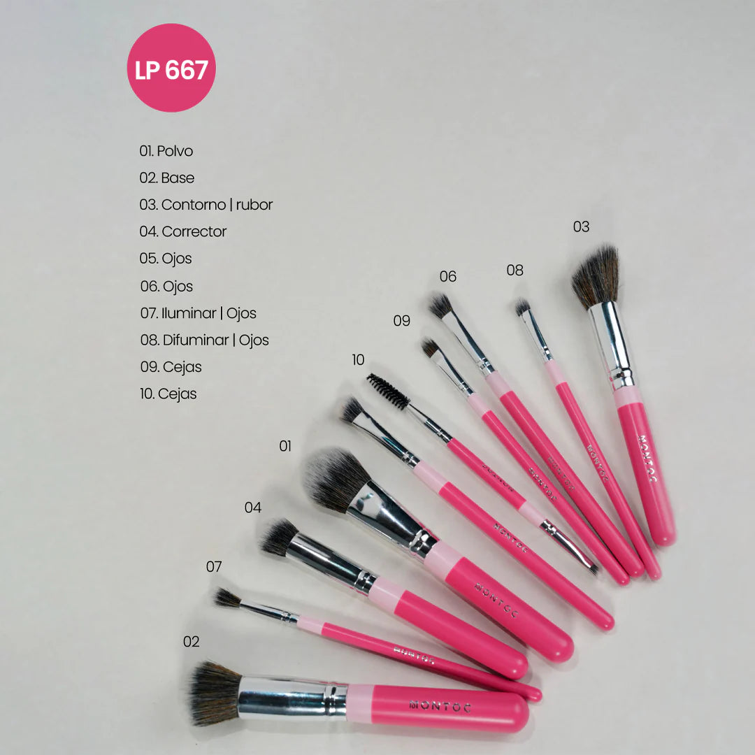 SET DE BROCHAS FLUFY MONTOC