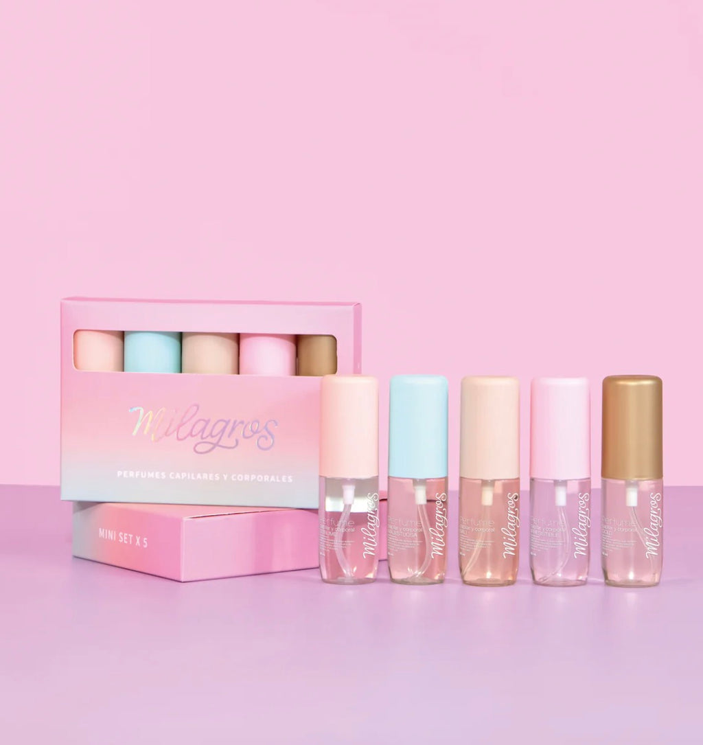 SET X 5 PERFUMES MINI MILAGROS