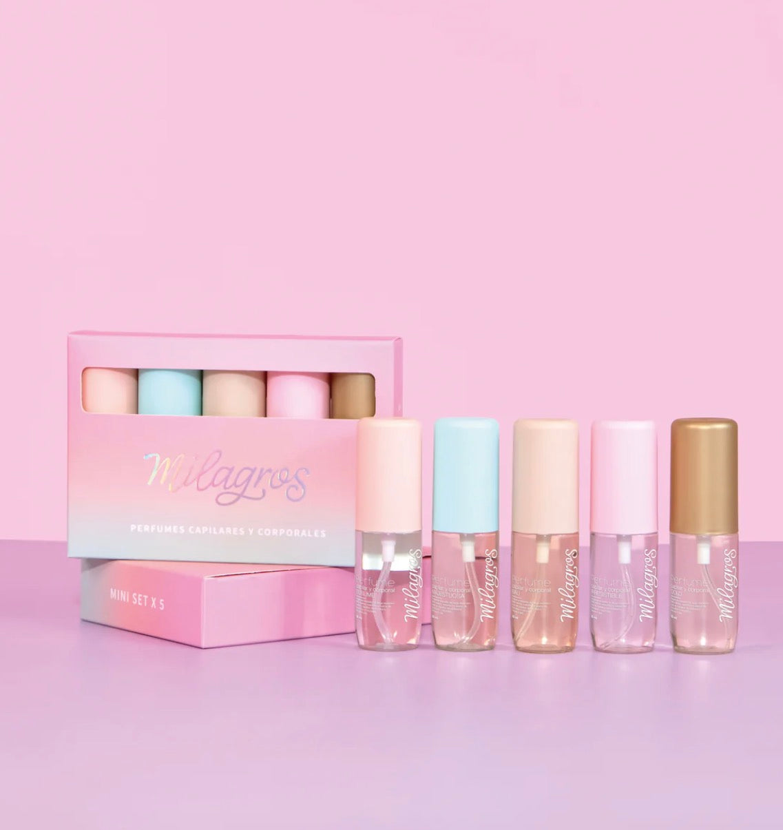 SET X 5 PERFUMES MINI MILAGROS