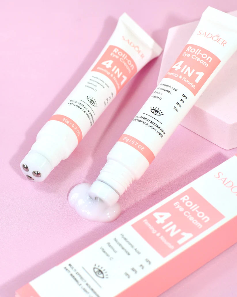 CONTORNO DE OJOS CON ROLL ON 4 EN 1 SADOER