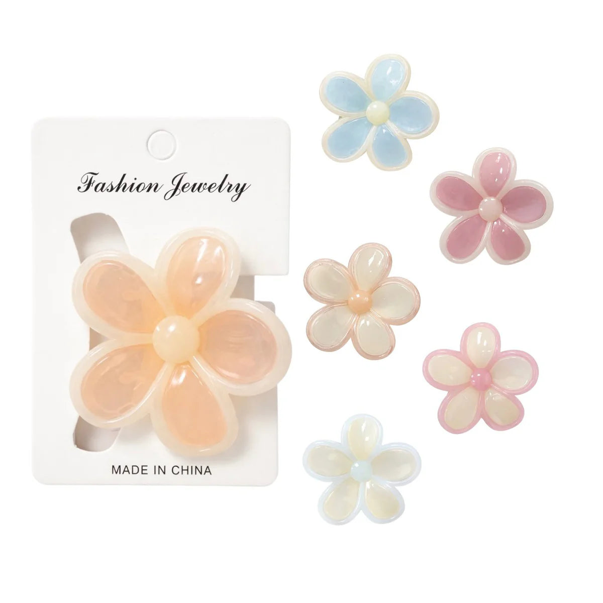 HAIR CLIPS FLOR REDONDA PEQUEÑA REF 5