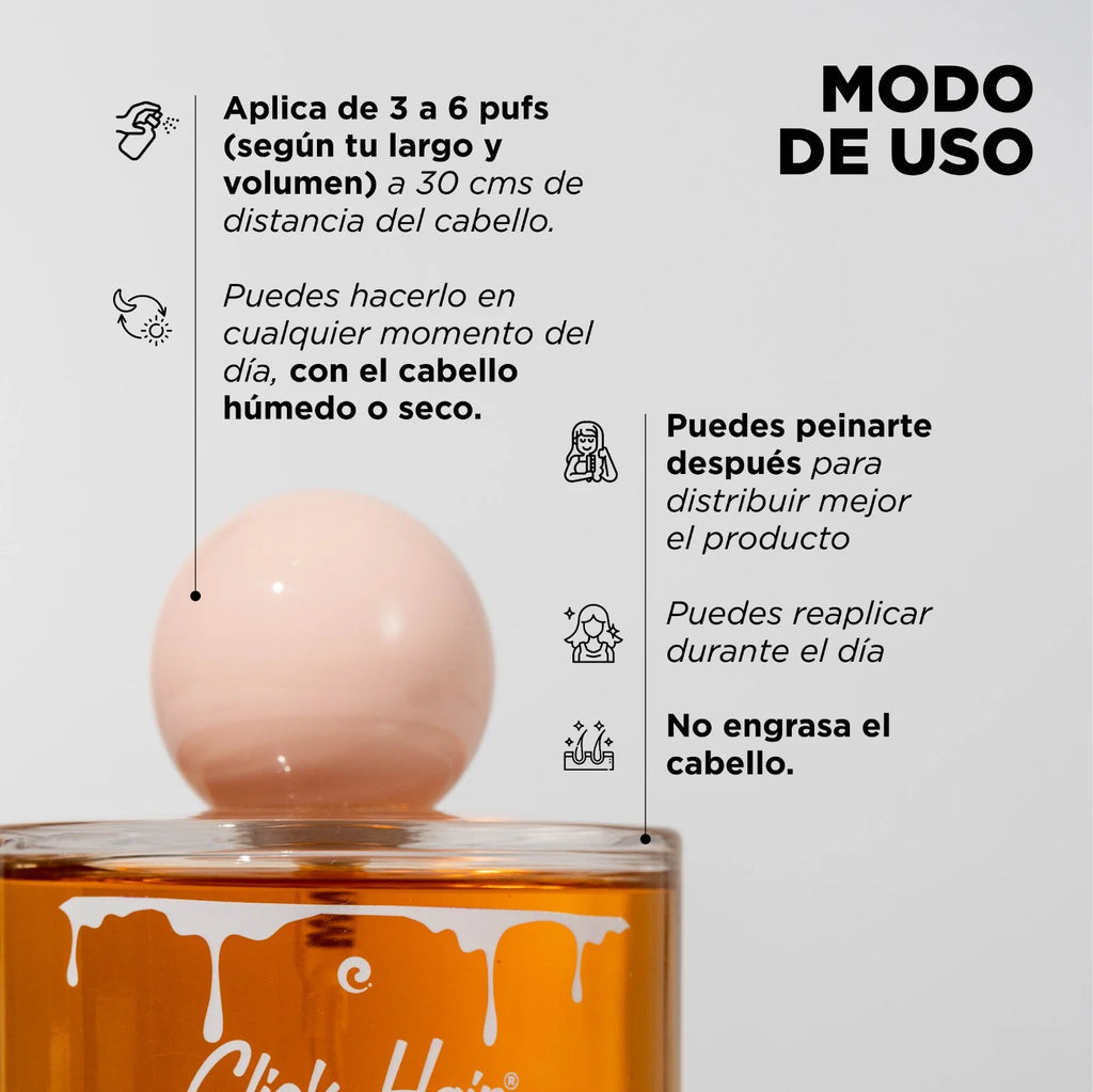 PERFUME DE MIEL Y PISTACHO CLICK HAIR