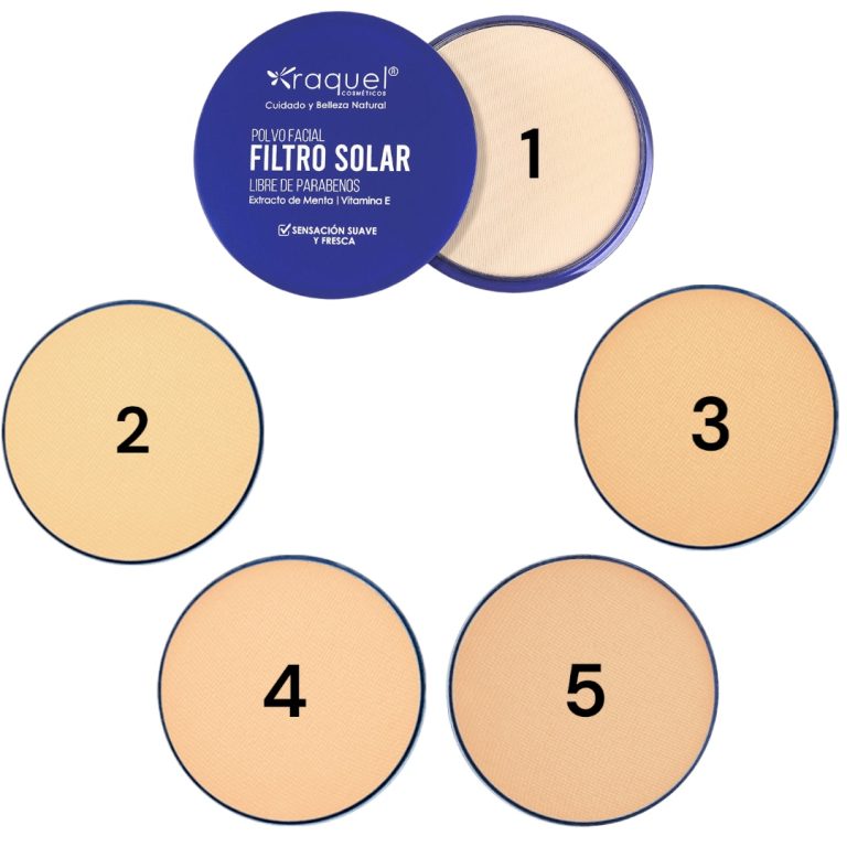 POLVO COMPACTO FILTRO SOLAR RAQUEL