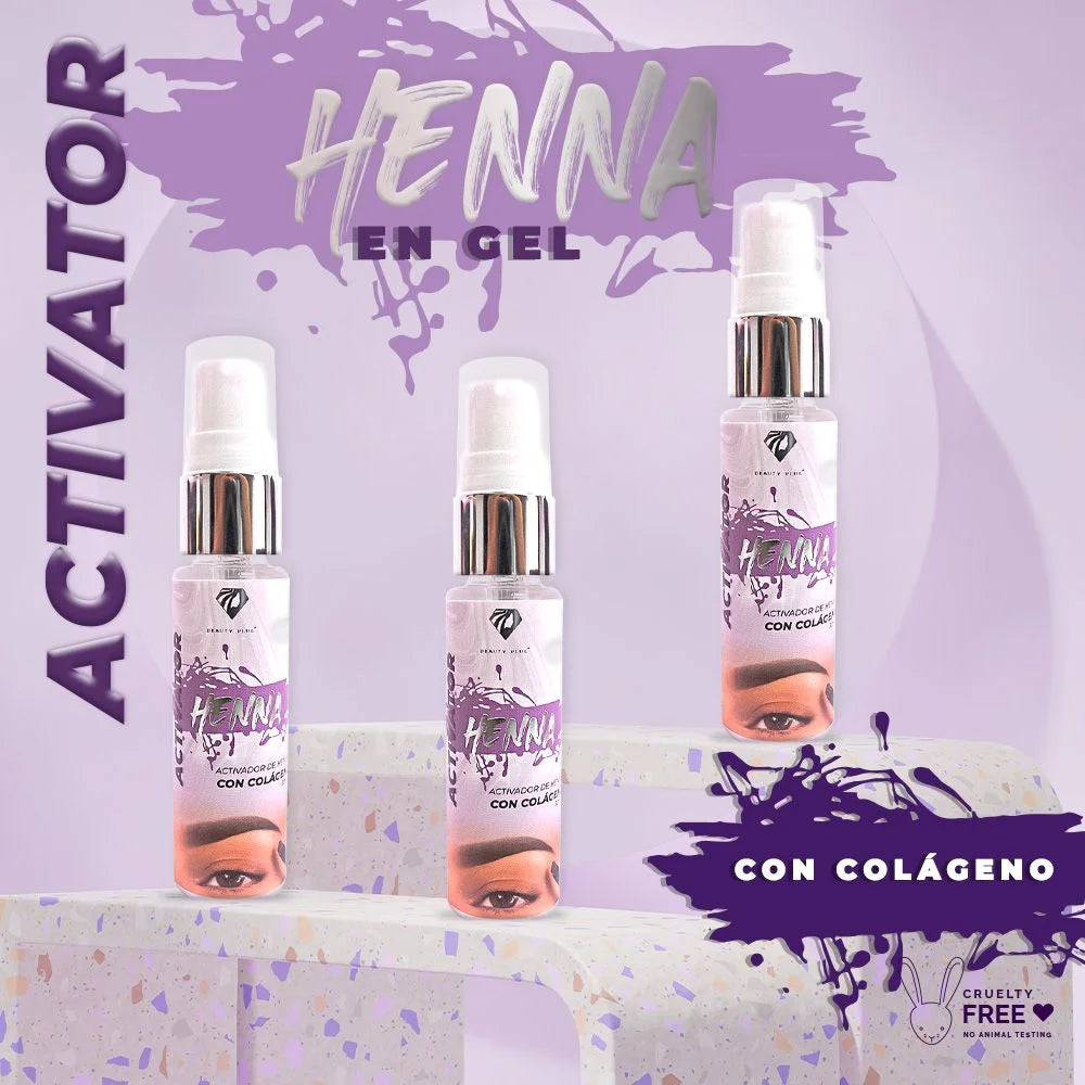 Activador de henna con colageno
