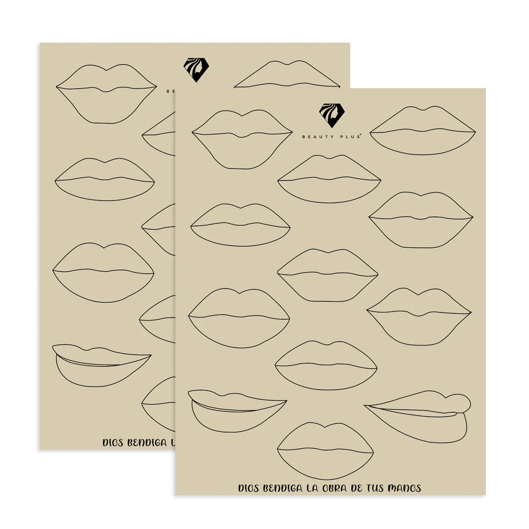 Piel sintetica labios