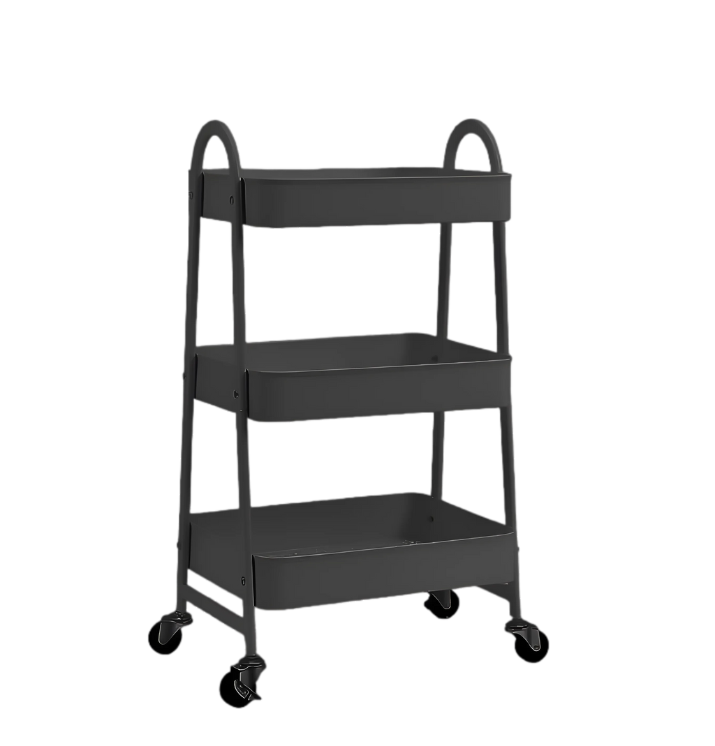 CARRO AUXILIAR METALICO DE 3 NIVELES