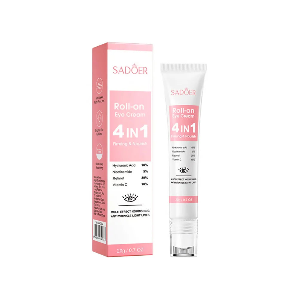 CONTORNO DE OJOS CON ROLL ON 4 EN 1 SADOER